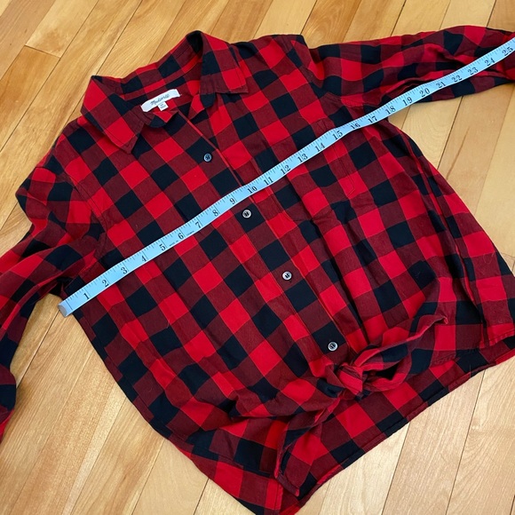 Madewell tie front flannel in buffalo check XS - Picture 9 of 13